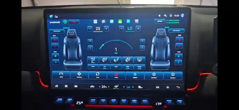 Trigger with the Climate screen, installed in the BYD Shark